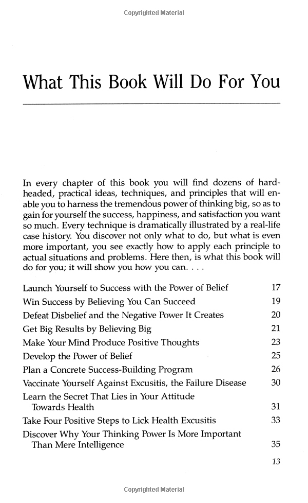 Magic Of Thinking Big