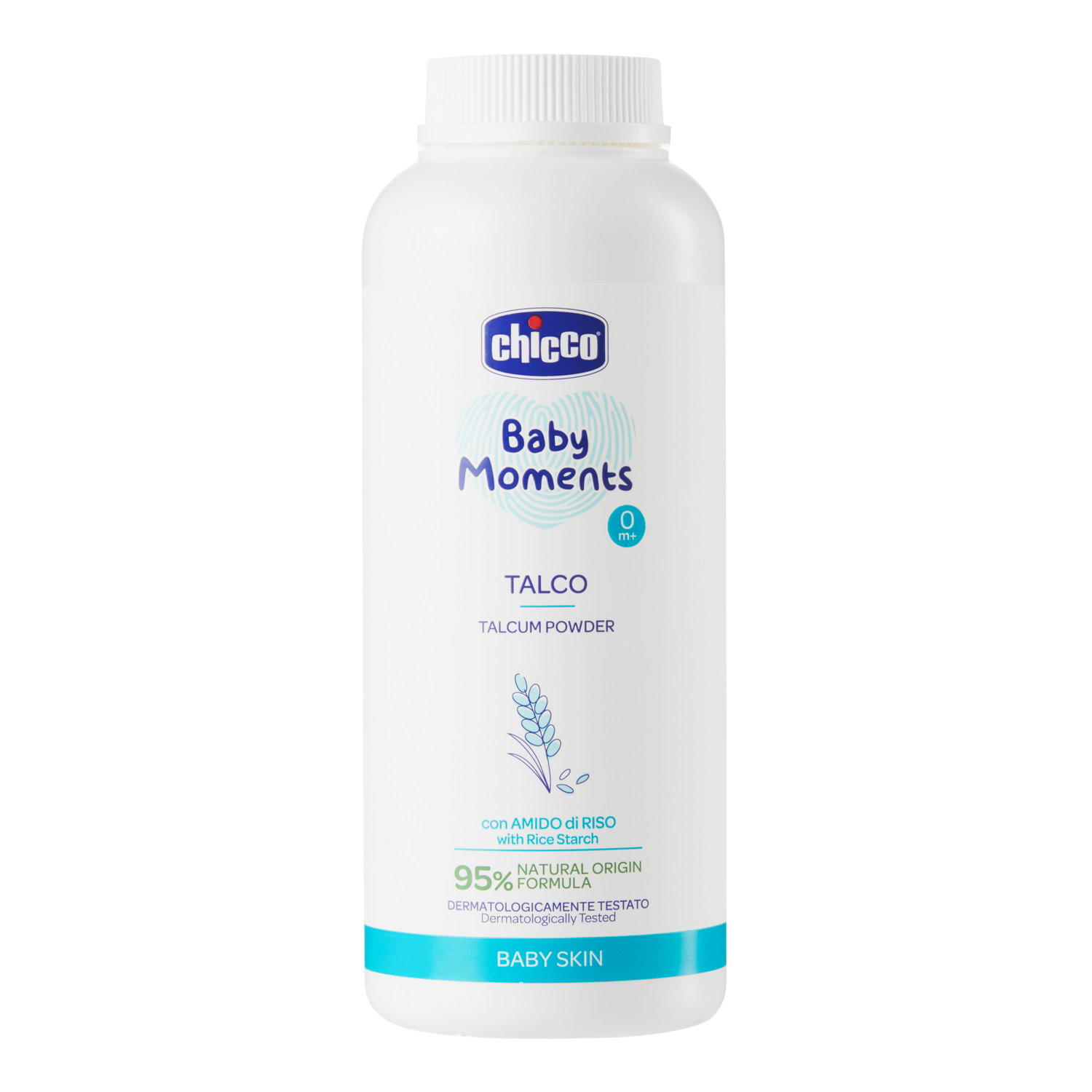Phấn rôm tinh bột gạo Chicco 0M+ 150g