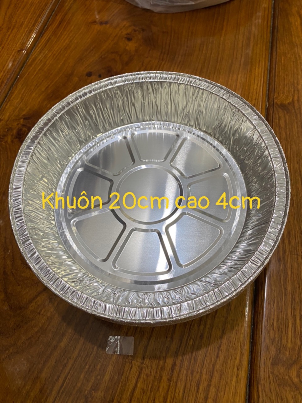 Khay Giấy Bạc Lót Nồi Chiên Không Dầu Đường Kính 20cm, Khay Đựng Thực Phẩm