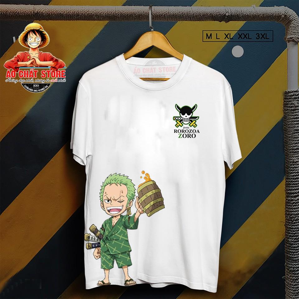 Áo Thun One Piece Zoro chibi siêu đẹp - Áo Zoro chibi cao cấp OP127