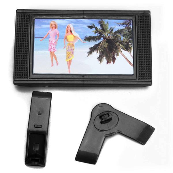 Dollhouse 3 3/8 Inch LCD TV - Grey or Black for 12inch fashion Doll