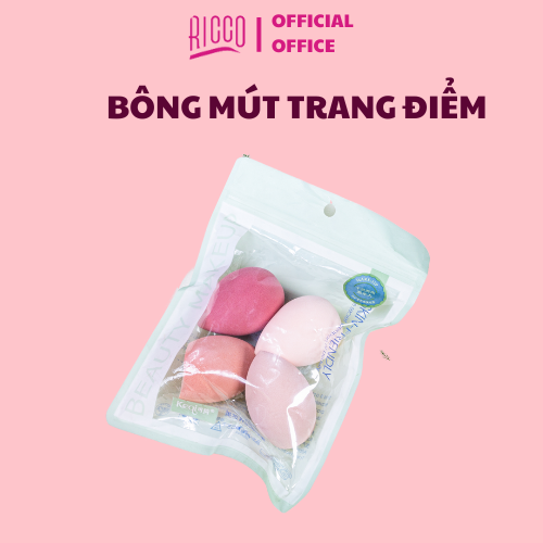 Bông Mút Dặm Phấn Trang Điểm Đánh Kem Nền Thông Minh