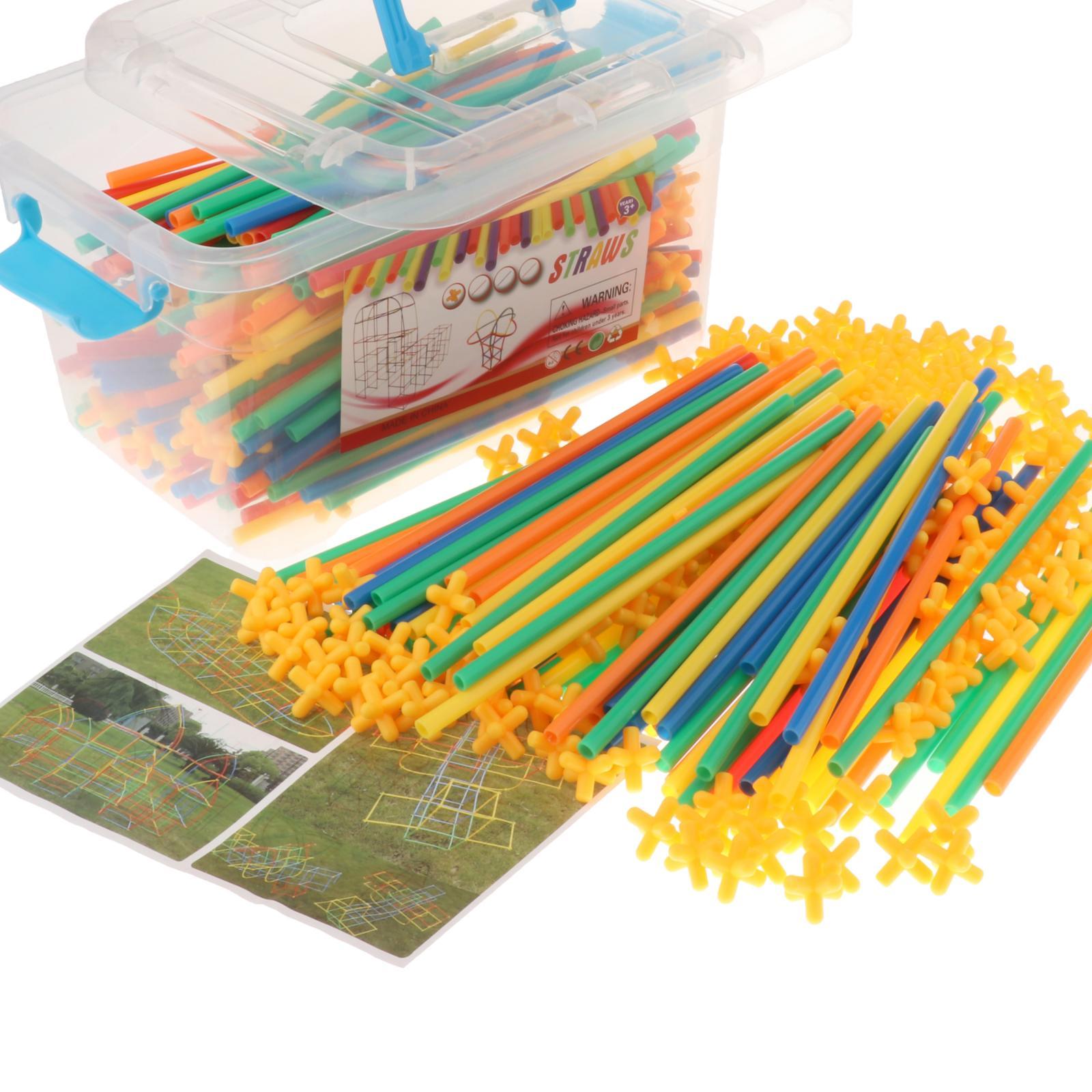 Fort Building Kit Construction Tunnel DIY Toys With Rods & Spheres