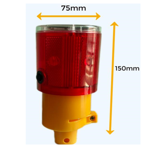 Đèn Chớp Cảnh Báo Nguy Hiểm Nhấp Nháy Sử Dụng Năng Lượng Mặt Trời ( giá đã bao gồm thuế vat )