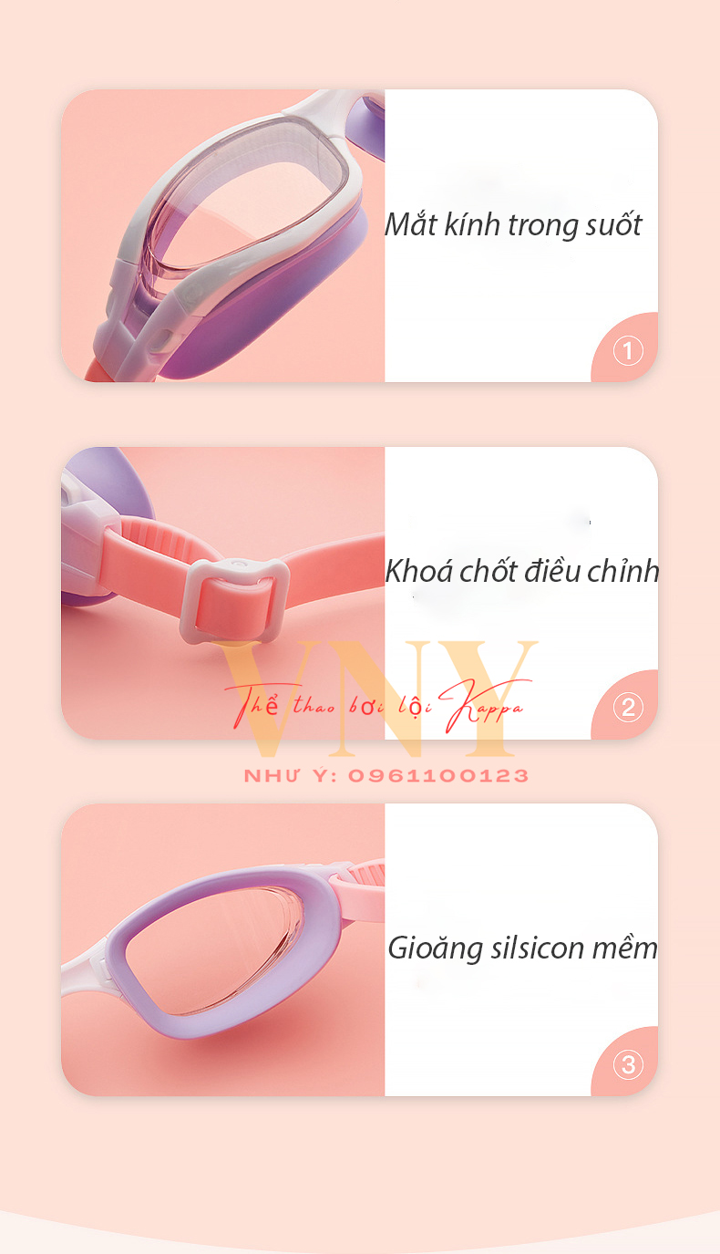 Kính Bơi Chống Nước Chống Tia Uv Chống Sương Bảo Vệ Mắt Cho Nam Và Nữ