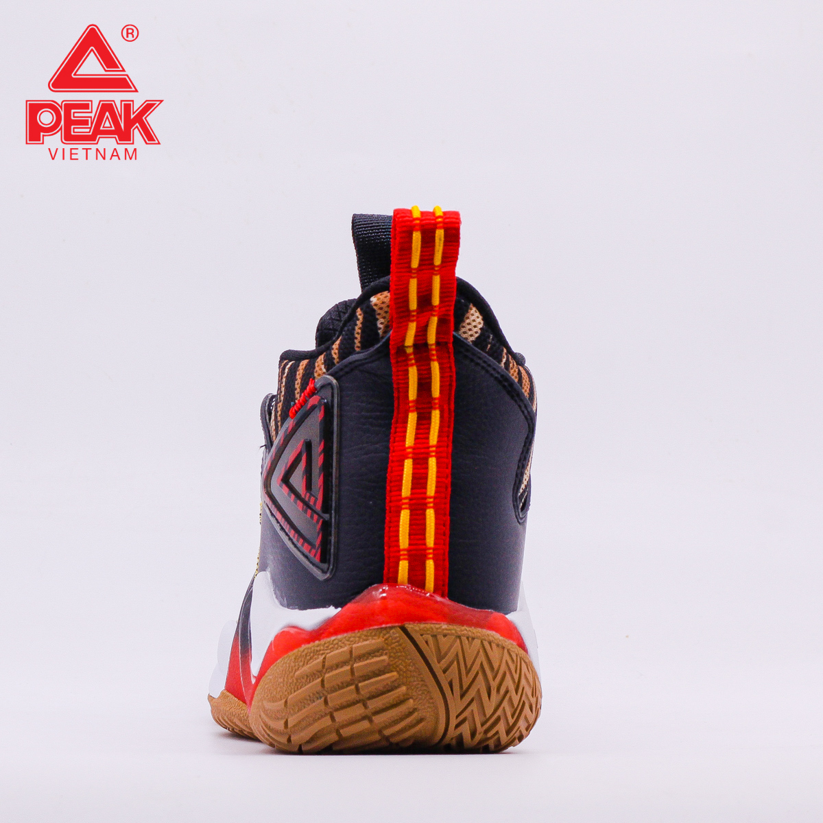 Giày Bóng Rổ Nam Cổ Cao Peak Basketball Outdoor Monster 7.2 E221041A - Màu Nâu Đen Vàng