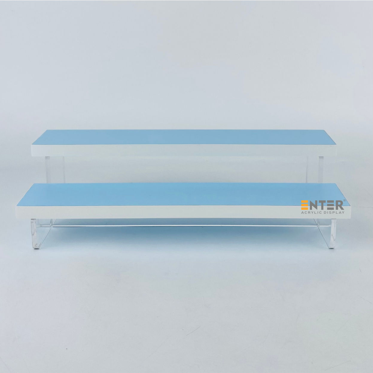 Kệ trưng bày Enter TB213 2 tầng 300x112x83mm, Kệ bậc thang để bàn, Kệ trưng bày nước hoa, mô hình