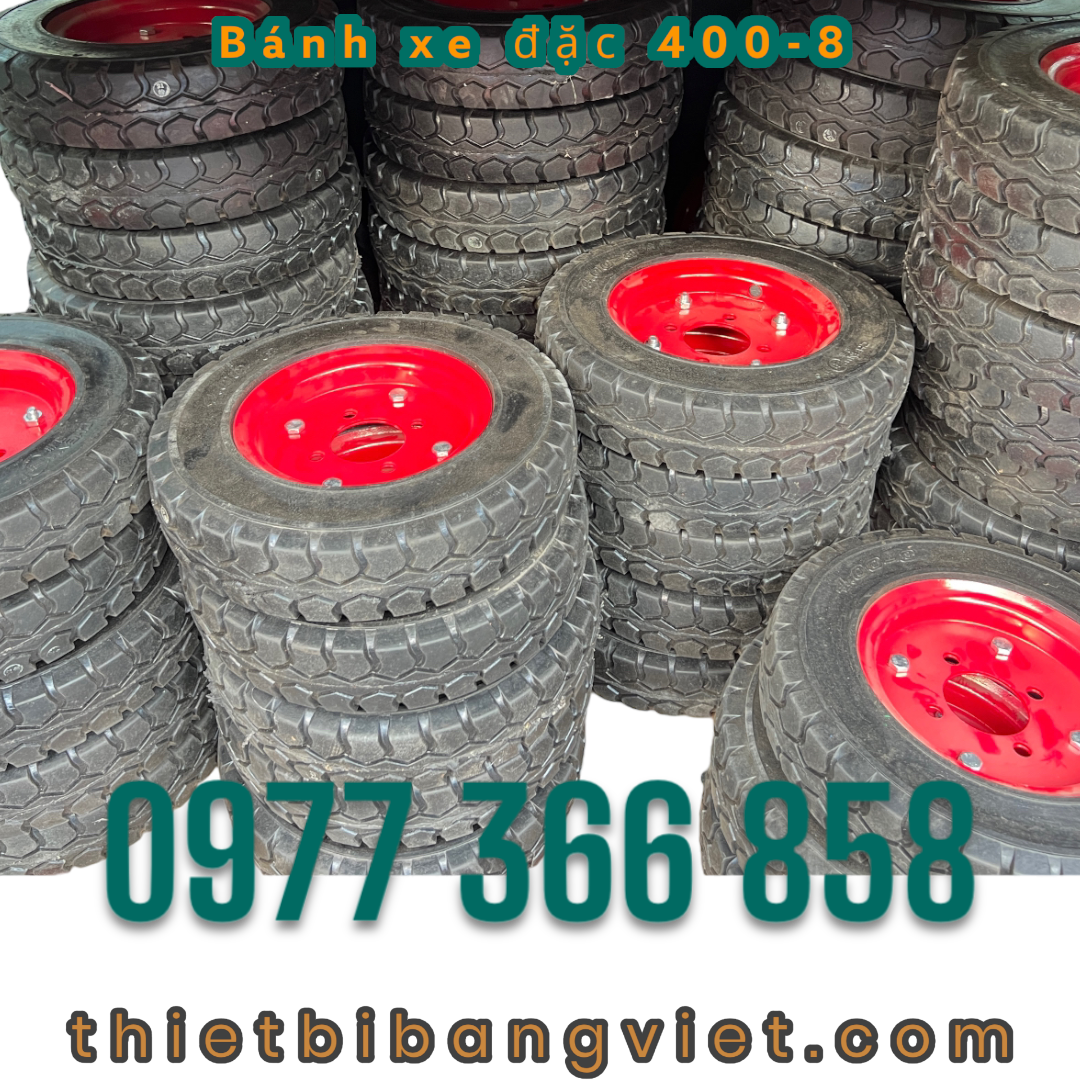 Bánh Xe Đặc 400-8, Bánh Xe Đặc Không Cần Bơm Hơi, Ứng Dụng Xe Đạp, Xe Scooter, Xe Đạp Điện, Xe Đẩy Trẻ Em, Xe Cắt Cỏ