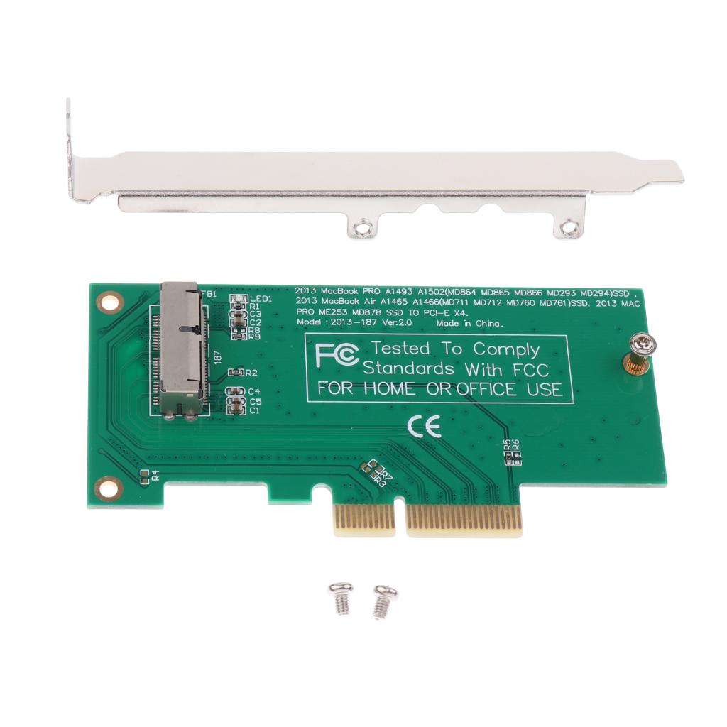 Adapter Card To PCI-E 4X For 2013 2014 MacBook Air Pro SSD