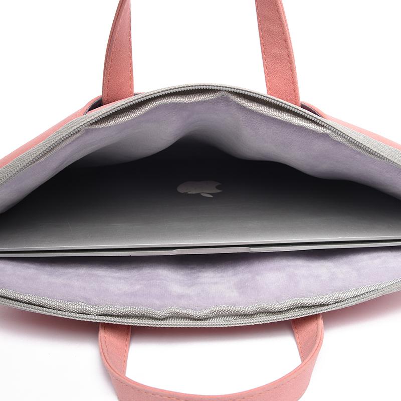 Laptop Chất Liệu Da PU Cao Cấp 13.3 14 15.6 16 Inch Ốp Lưng Cho Macbook Air Pro Máy Tính Cầm Tay Đeo Vai Nữ cặp Xách