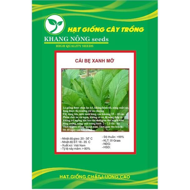 Hạt giống rau cải xanh mỡ KNS3404 - 1 gói 10gram