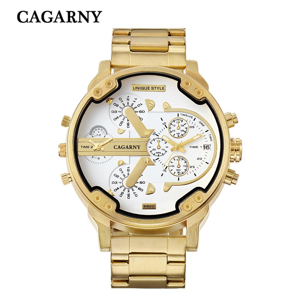 Đồng hồ đeo tay CAGARNY Nam doanh nhân bằng thép không gỉ