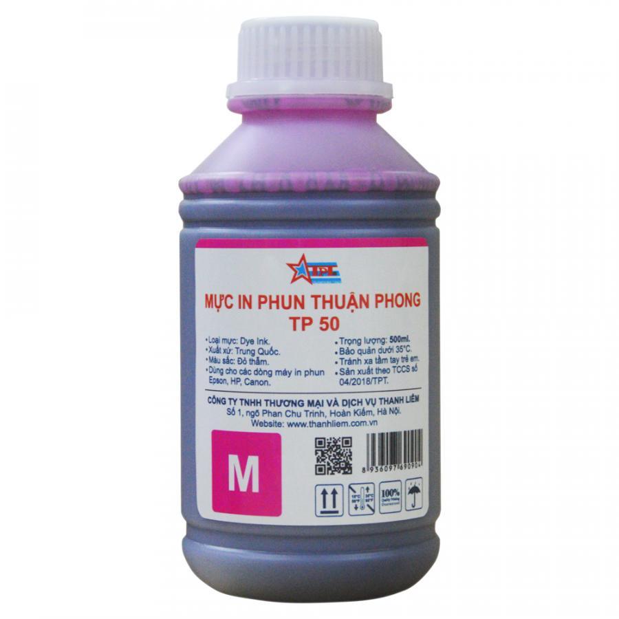 Bộ 4 Màu Mực in phun Thuận Phong TP50 dùng cho máy in phun Epson, HP, Canon - Hàng Chính Hãng