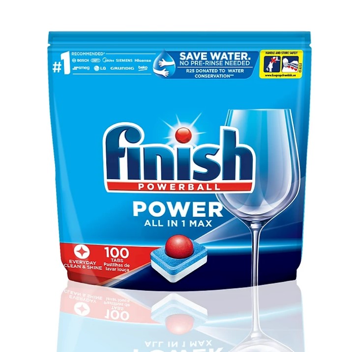 Viên rửa bát Finish All In One Max 100 Viên - 10 chức năng