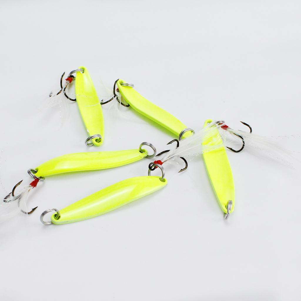 10 PCS Metal Luminous Fishing Lures Hard Baits For Outdoor Night Fishing