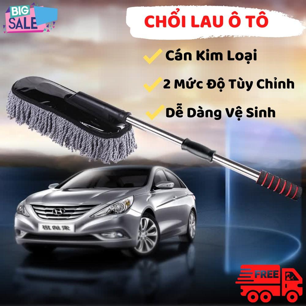 Chổi rửa xe ô tô , chổi dẹt nano lau chùi xe ô tô sợi mềm điều chỉnh độ dài C01