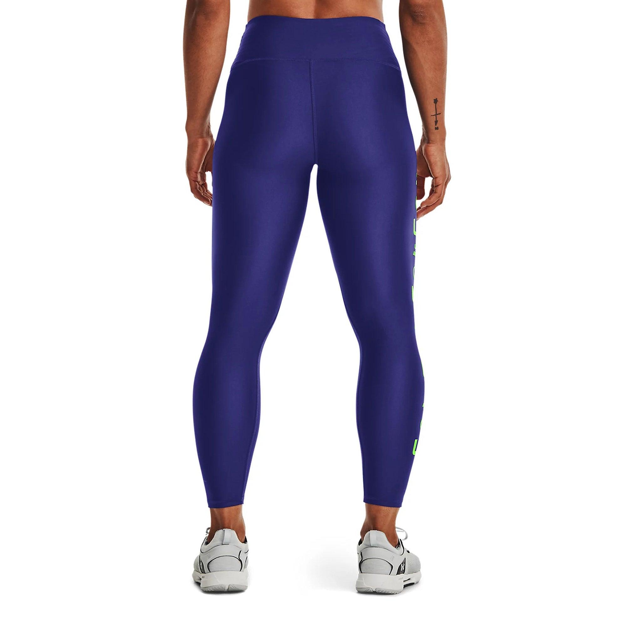 Quần legging thể thao nữ Under Armour HeatGear Armour No-Slip Waistband Graphic Ankle - 1361013-415