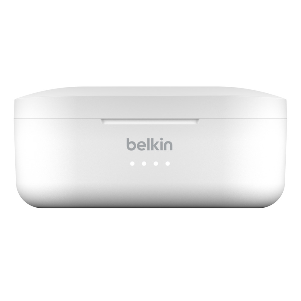 Tai Nghe Bluetooth True Wireless SOUNDFORM BELKIN Chất Âm Tốt, Chống Ồn Thụ Động, Bluetooth 5.0, IPX5 AUC001btWH - Hàng Chính Hãng