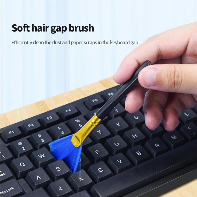 10 Chiếc Bàn Phím Máy Tính Cọ Vệ Sinh Bộ Máy Tính Nhỏ Bàn Chải Bụi Bụi Chống Tĩnh Điện Cho Laptop USB Hộ Gia Đình dụng Cụ Vệ Sinh