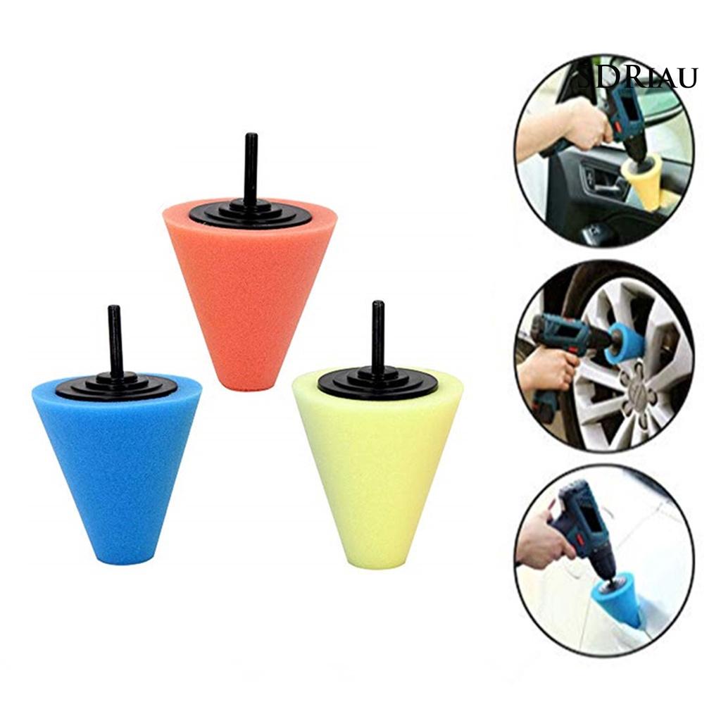 Set 3 / 4 / 5 / 6 Miếng Mút Đánh Bóng Xe Hơi Nhiều Màu Sắc