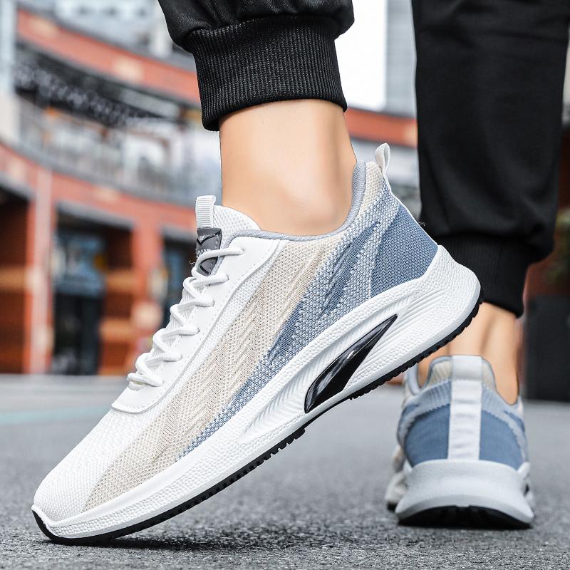 Năm 2023 Nam Mùa Hè Nhẹ Giày Sneaker Nam Thoáng Khí Nam Chạy Bộ Miễn Phí Vận Chuyển Tập Gym Giày Mới Color: Black Shoe Size: 10