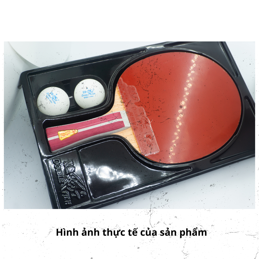 Vợt Bóng Bàn Double Fish 2AC Kèm 2 bóng Đạt Chuẩn Chất Lượng