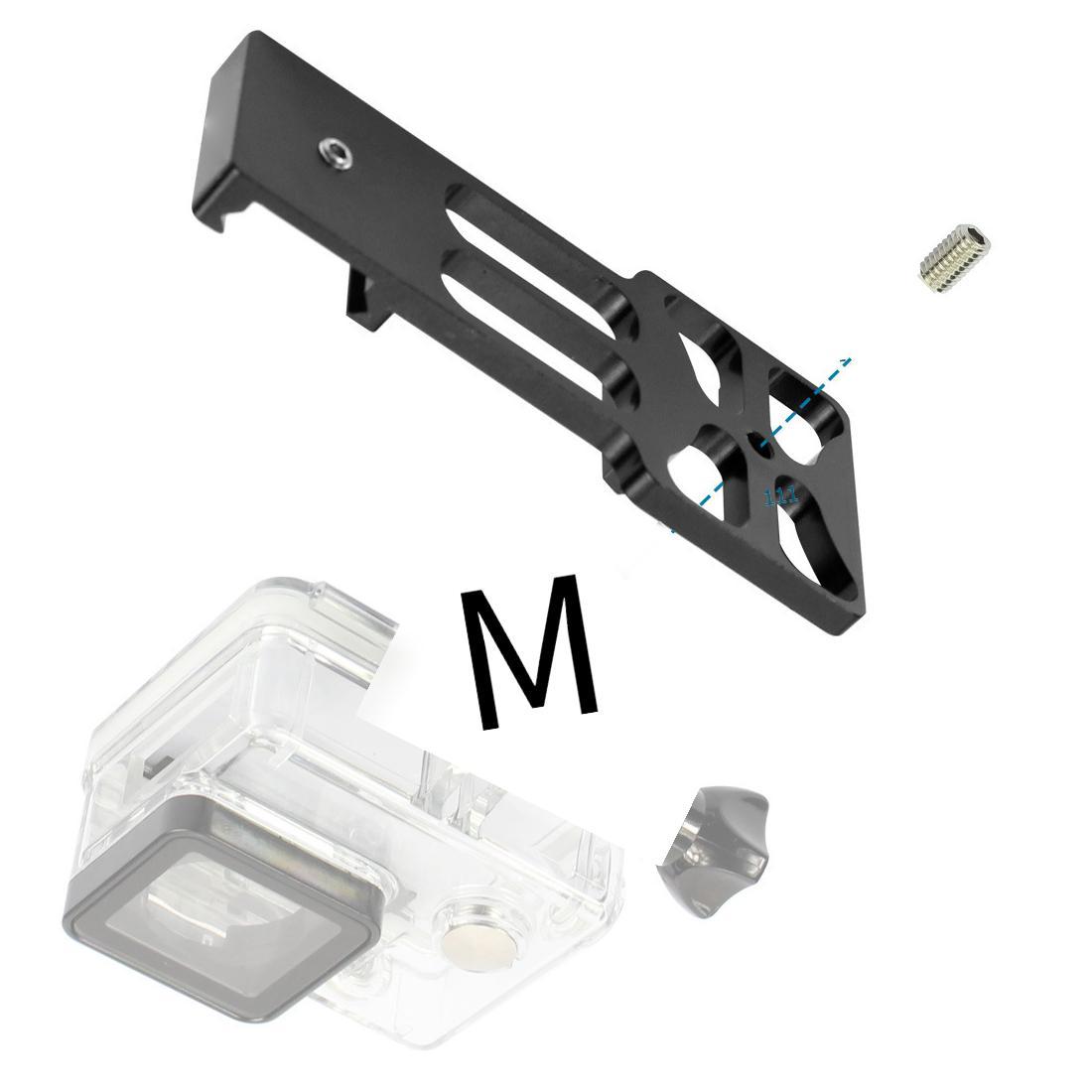 Phong cách mới nhất và sản phẩm mới Phụ kiện hợp kim nhôm cho máy ảnh thể thao GoPro Đường ray dẫn hướng 20MM Bộ cố định kết nối đường ray nhôm CNC phiên bản tối ưu hóa