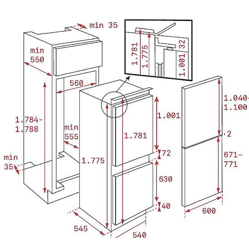 [ Giao Toàn Quốc ] Tủ lạnh TEKA CI3 350 NF - Hàng Chính Hãng