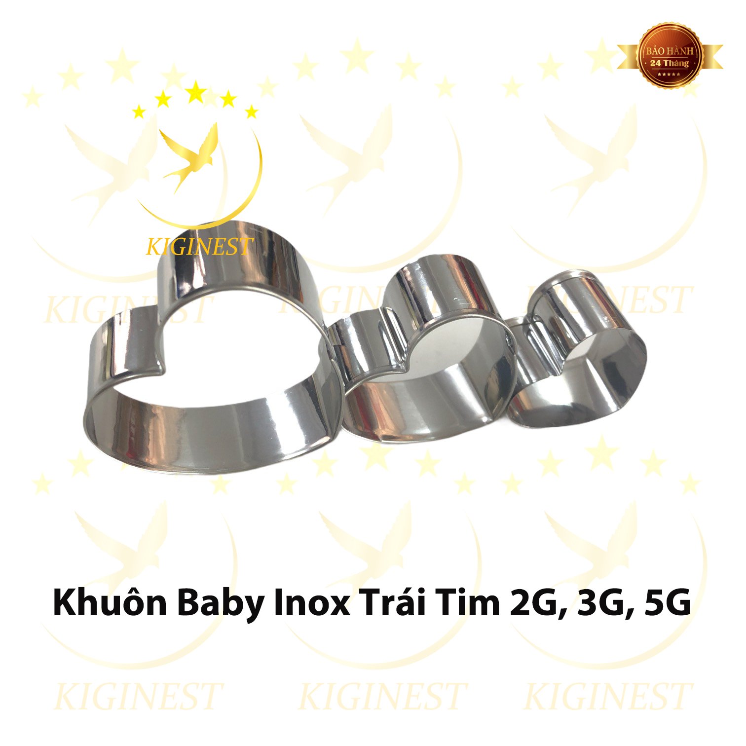 KHUÔN YẾN BABY TRÁI TIM 2G, 3G, 5G ĐẮP, SẤY VÀ ĐỊNH HÌNH TỔ YẾN- SET YẾN CHƯNG CHẤT LƯỢNG