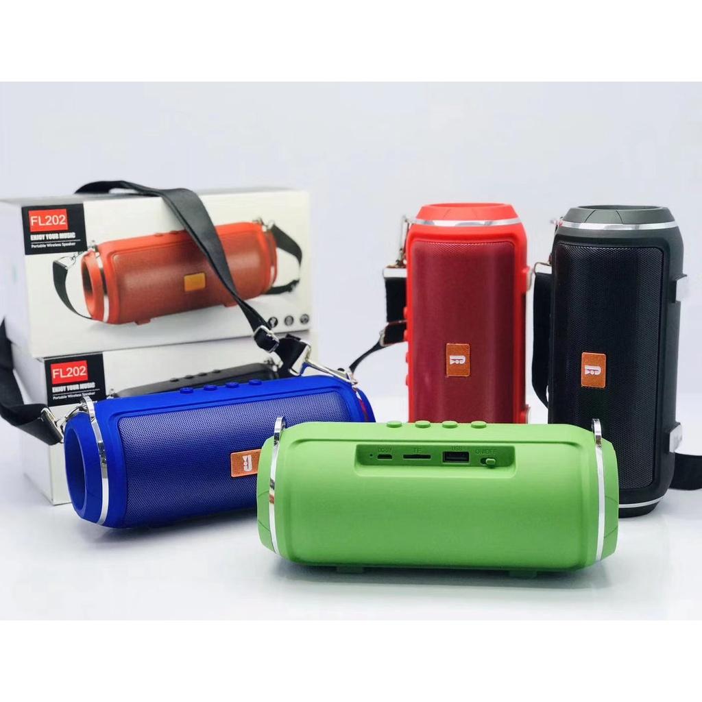 Cross-border Bluetooth speaker FL202 wireless card portable gift strap Bluetooth audio multi-function player