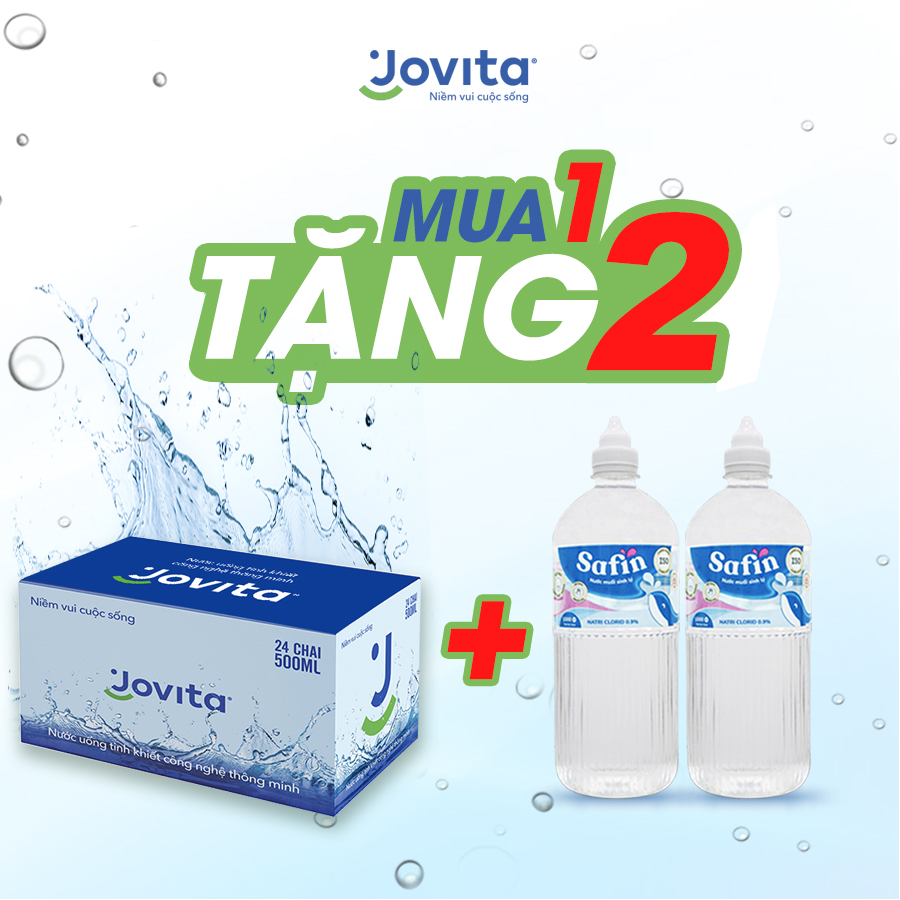 Thùng 24 Chai Nước Uống Tinh Khiết Đóng Chai Jovita