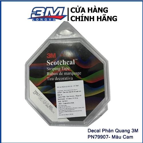 BĂNG KEO DECAL CHẠY CHỈ TRANG TRÍ XE PHẢN QUẢNG 3M SCOTCHCAL STRIPPING TAPE 6.4MM X 15.24M - 3M Long Vu