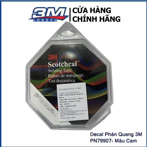 BĂNG KEO DECAL CHẠY CHỈ TRANG TRÍ XE PHẢN QUẢNG 3M SCOTCHCAL STRIPPING TAPE 6.4MM X 15.24M - 3M Long Vu - ORGANGE