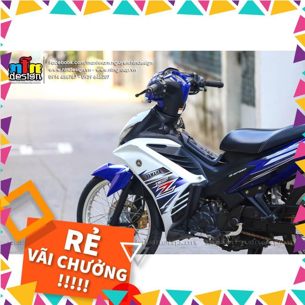 Tem Rời Exciter 135 Mẫu Trắng Xanh GP Chữ Z