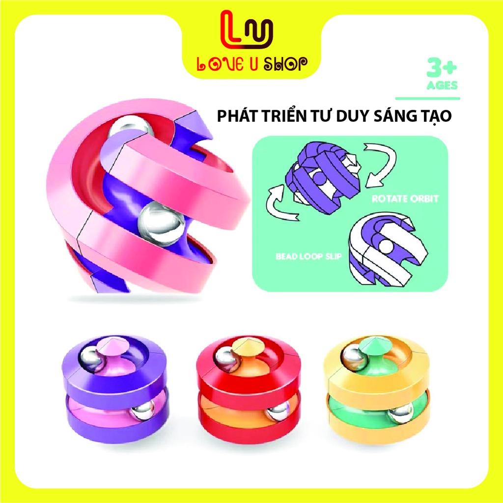 Đồ chơi thông minh, rubik khối lập phương, Pinball lắc bi biến hình, tặng xe oto mini.