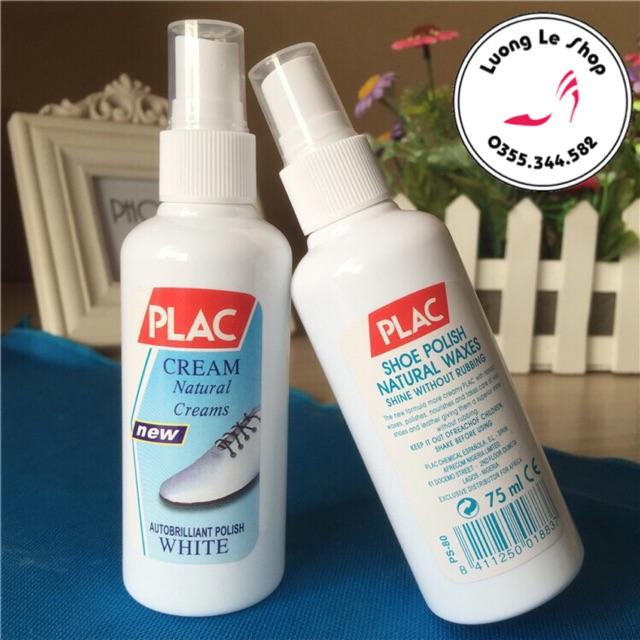Chai xịt tẩy trắng giày da, túi xách Plac