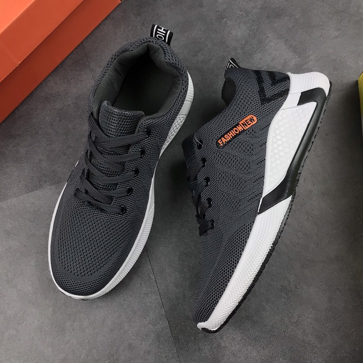 Giày Thể Thao Sneaker Nam , Đế Êm, Nhẹ Thoáng Khí, Thích Hợp Đi Chơi, Đi Hoc, Đi Làm, Đế Cao Su Đúc, Chống Trơn Trượt, Hạn Chế Mòn Đế, Miếng Lót Giày Cấu Trúc Tổ Ong Tạo Cảm Giác Êm S336