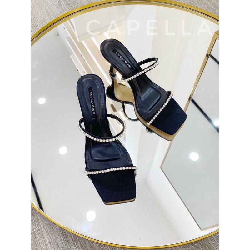 GUỐC 2 QUAI ĐÁ GÓT NHỌN CAO 6 PHÂN SÁNG LẤP LÁNH- G03