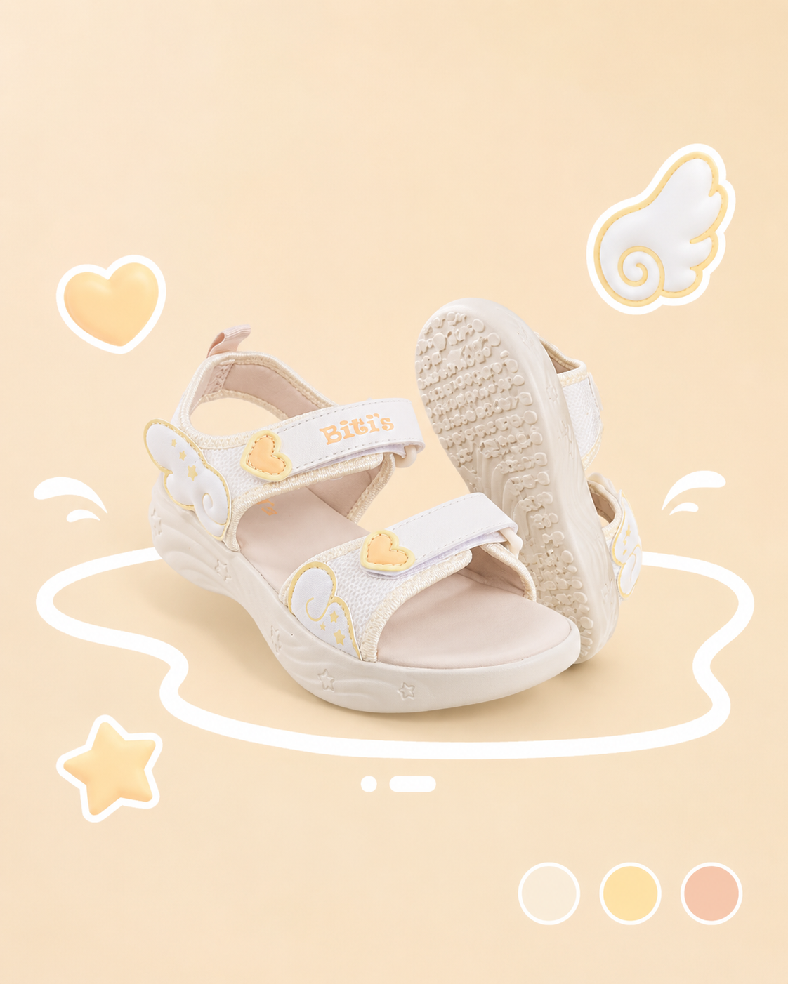 Sandal Biti's bé gái (size 30-37)