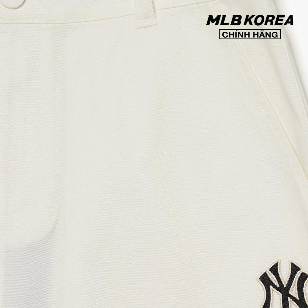 MLB - Quần cotton nữ phom suông Basic Medium Logo 3FWPB0131