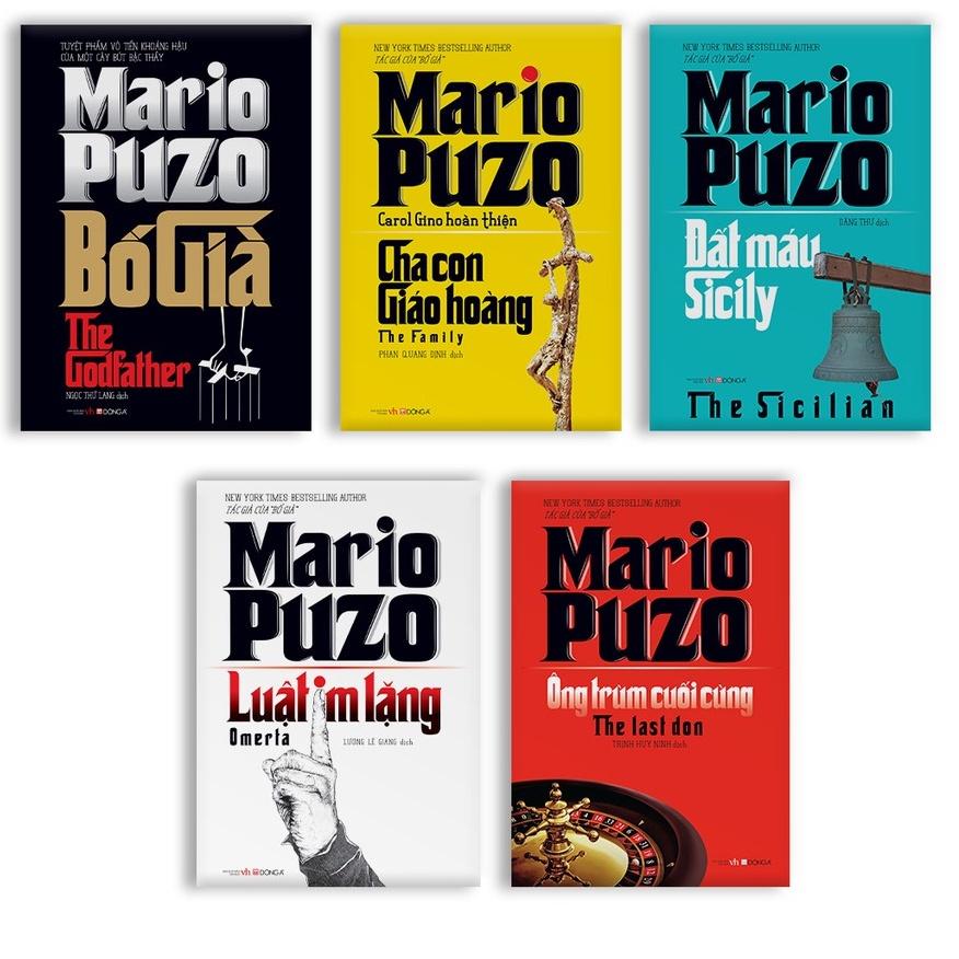 Sách - Tuyển Tập Mario Puzo :Bố Già ,Luật im Lặng,Đất Máu,Cha Con Giáo Hoàng,Ông Trùm Cuối Cùng