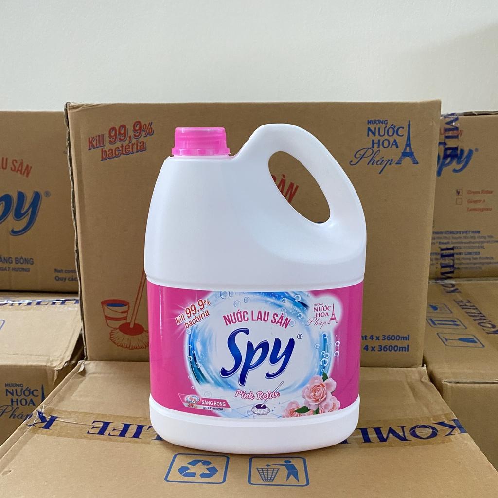 Nước lau sàn SPY 3600ml ít bọt, an toàn, thanh mát, giúp xua đuổi côn trùng hiệu quả