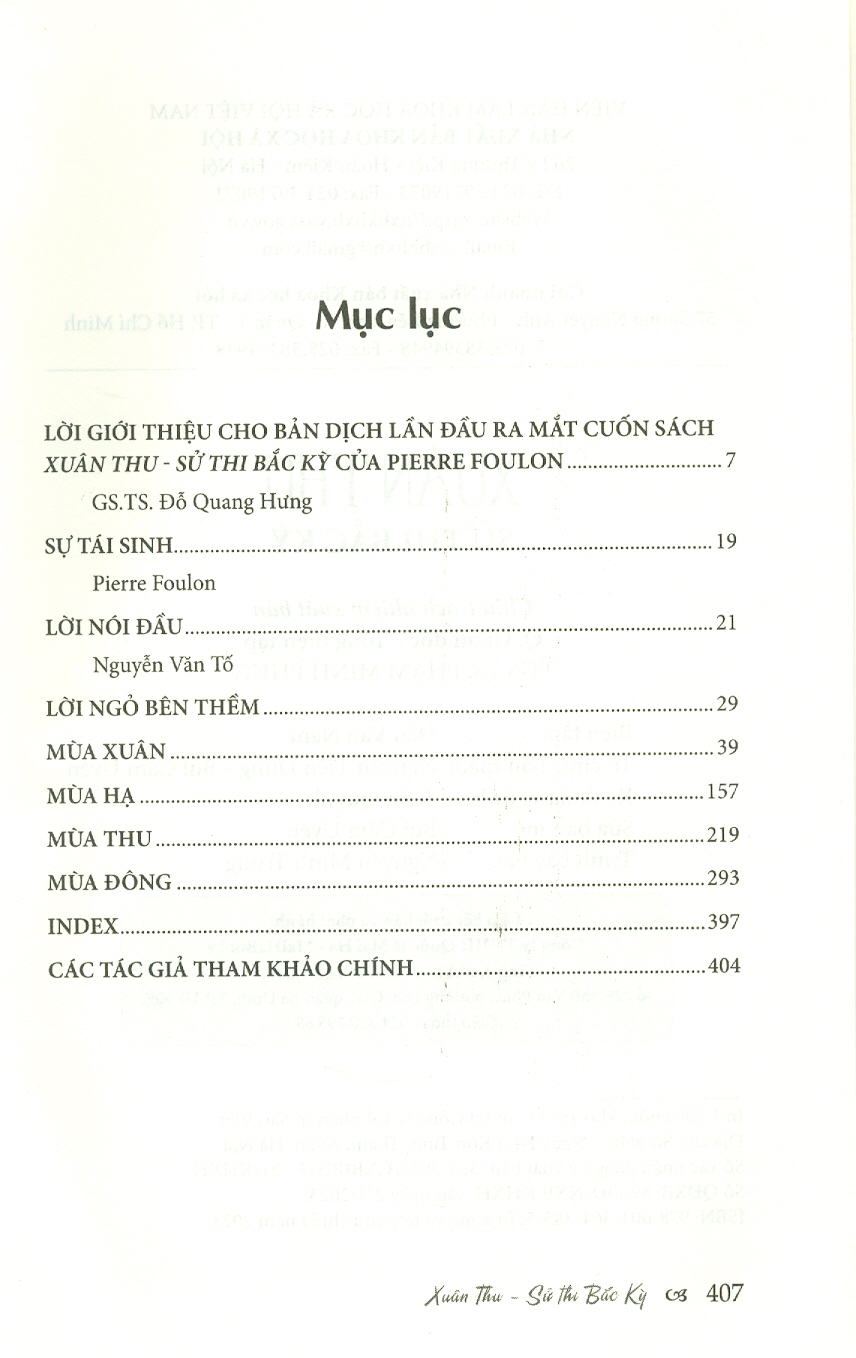 XUÂN THU SỬ THI BẮC KỲ - Pierre Foulon - Phan Tín Dụng dịch – Maihabooks