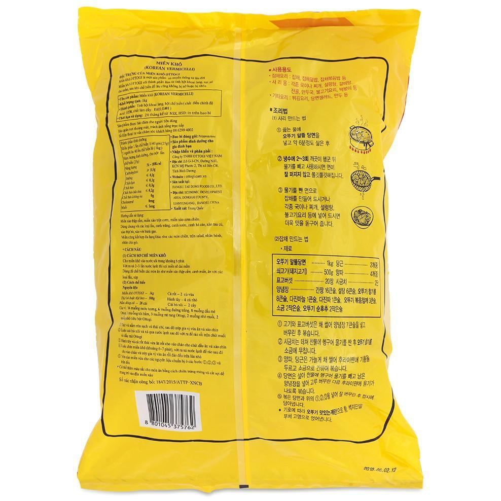 Miến Khô Ottogi Hàn Quốc Gói 1Kg