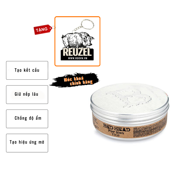 Sáp Vuốt Tóc Nam Tigi Bed Head Matte Separation Workable Wax - Tặng móc khoá chính hãng