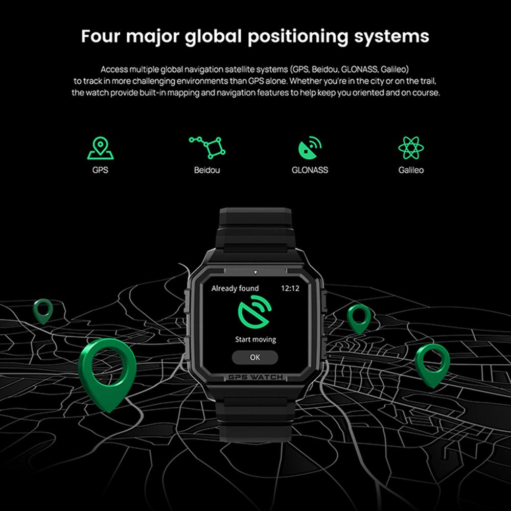 NORTH EDGE Smart Sport Watch GPS Health Fitness Tracker Blood Oxygen Heart Rate Sleep Stress Monitor
