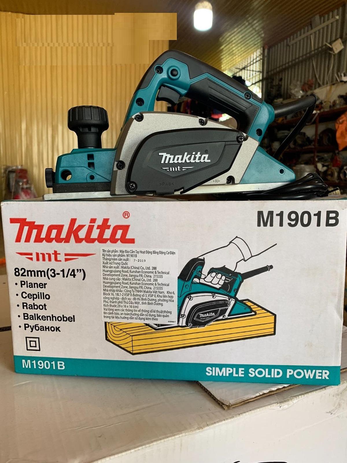 MÁY BÀO GỖ 82MM 500W MAKITA M1901B - HÀNG CHÍNH HÃNG