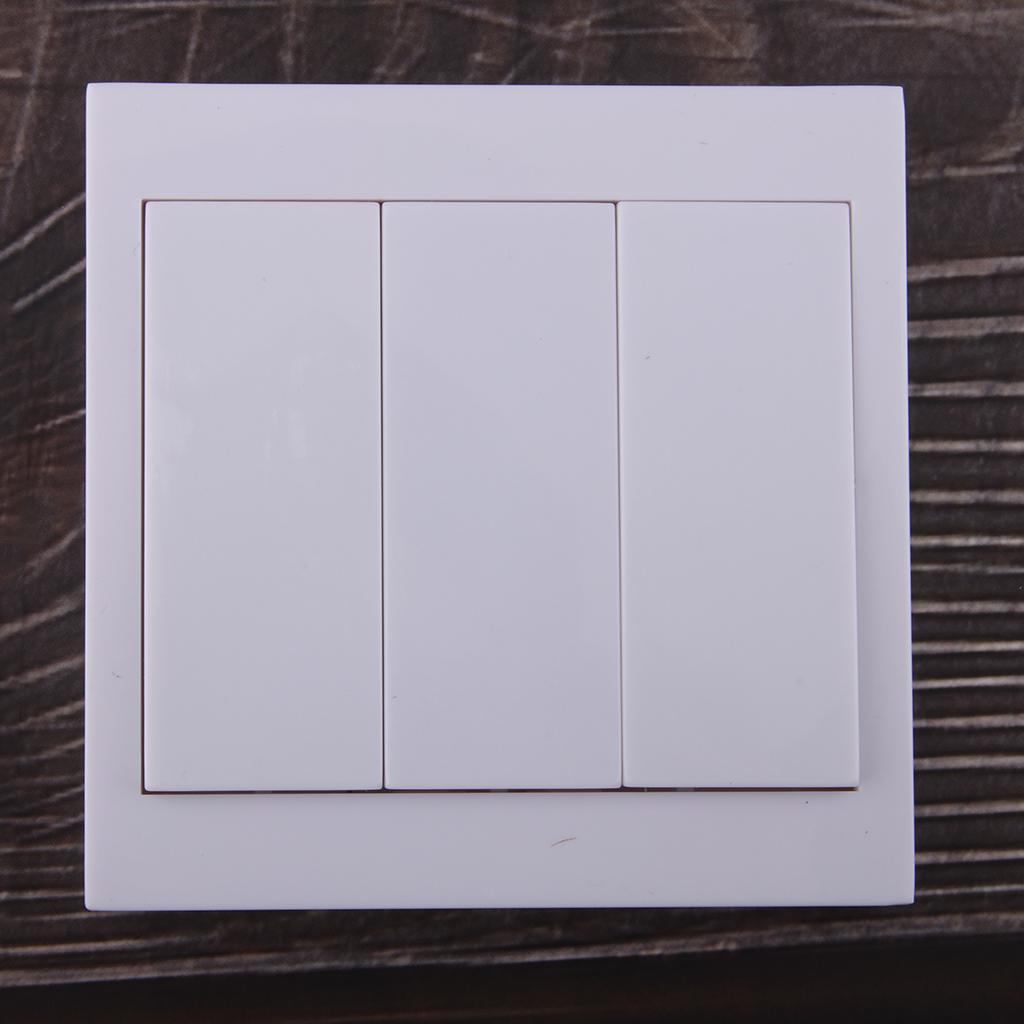 Lovoski 433Mhz Wireless Remote Control Light Switch Wall Panel 3 Way