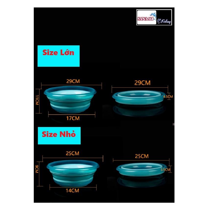 Bát Trộn Mồi Câu Cá Silicon Chuyên Dụng Sanami Fishing Store Có Thể Thu Gọn Chuyên Dụng Câu Đơn Câu Đài Cao Cấp HPK-9