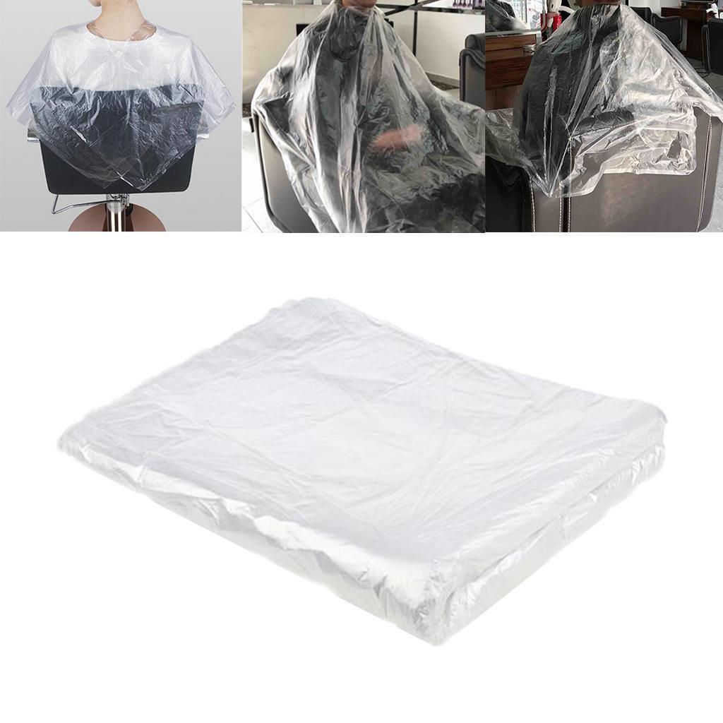 50x Disposable Hair Cutting Cape Salon Gowns Salon Barber Shop Capes Apron